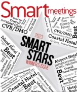 Magazine cover with Smart Stars logo in black, white and red