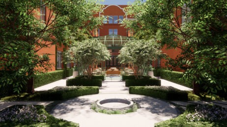 Courtyard at Hotel Bardo Savannah for New and Renovated feature image March 13, 2024