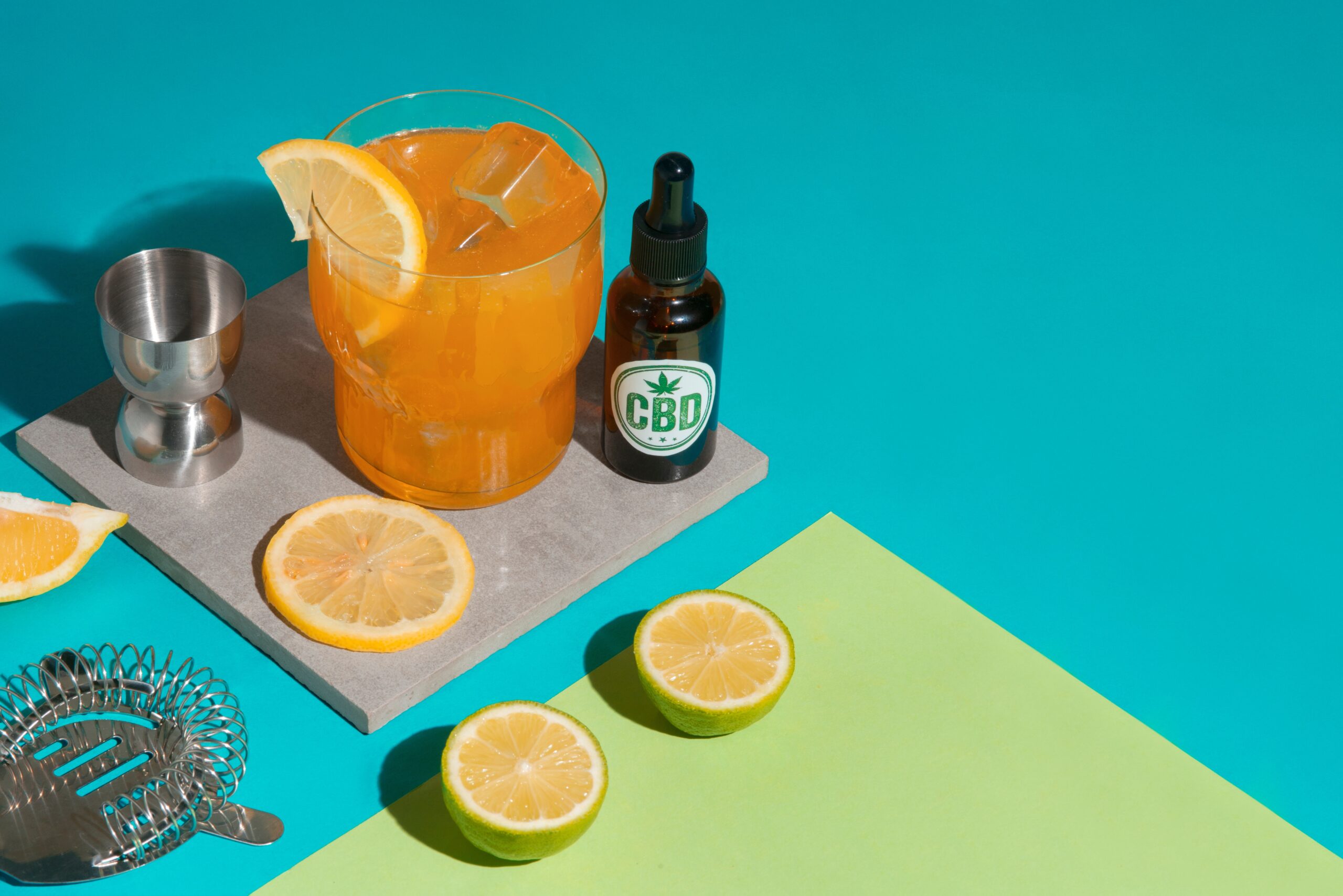 CBD infused non-alcoholic cocktail