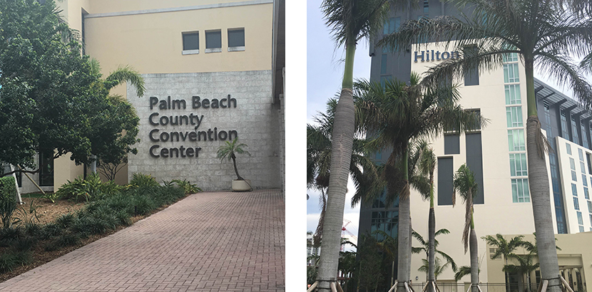 The two buildings are connected by a covered walkway. 