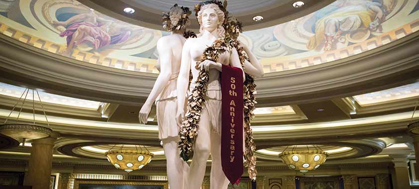 Caesars Palace celebrates 57th anniversary