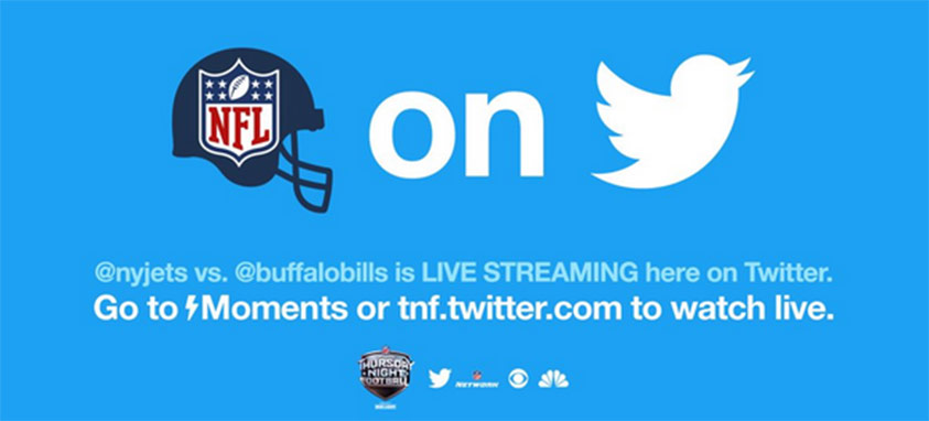 NFL Connects With Twitter for Live 'Thursday Night Football'