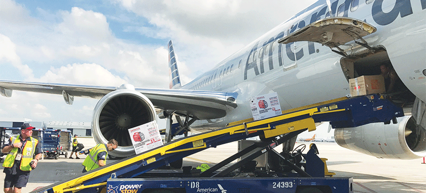 American Airlines delivers supplies to Puerto Rico