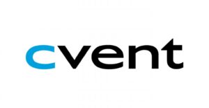 The Cvent logo, the text "cvent" with a blue C