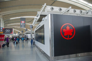 An Air Canada airport terminal