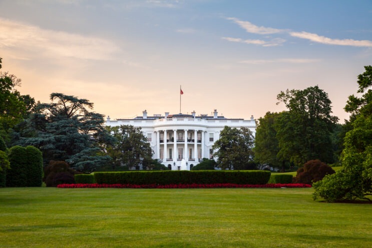 The White House at dawn