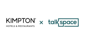 The Kimpton Hotels & Restaurants logo with the Talkspace logo