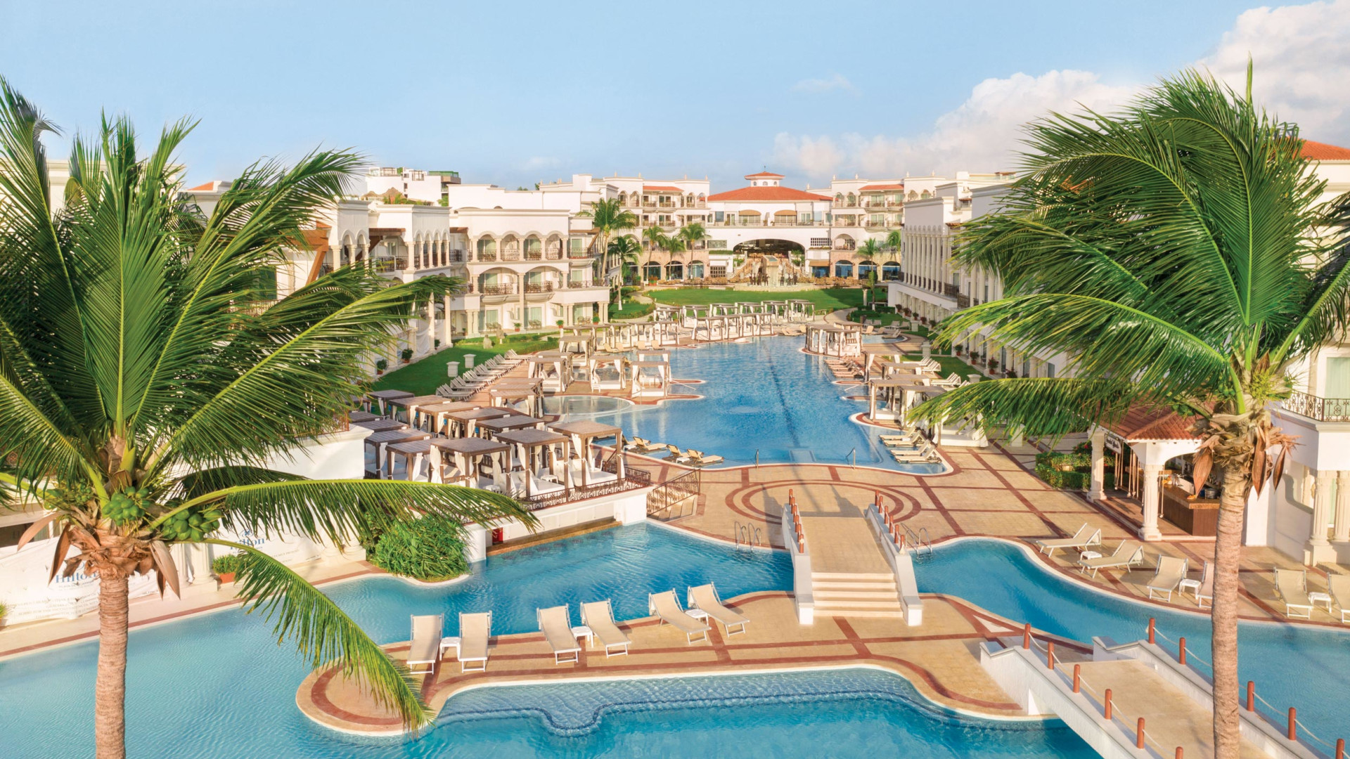 Pool area at Hilton Playa Del Carmen in mexico