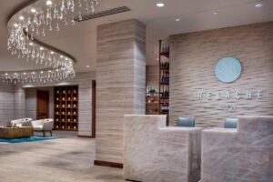 spa lobby at gaylord rockies resort and convention center in aurora, colorado