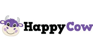 purple and black happycow logo