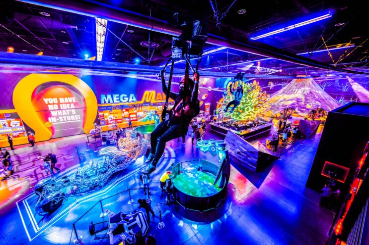 a person ziplining at AREA 15 Haleys Comet