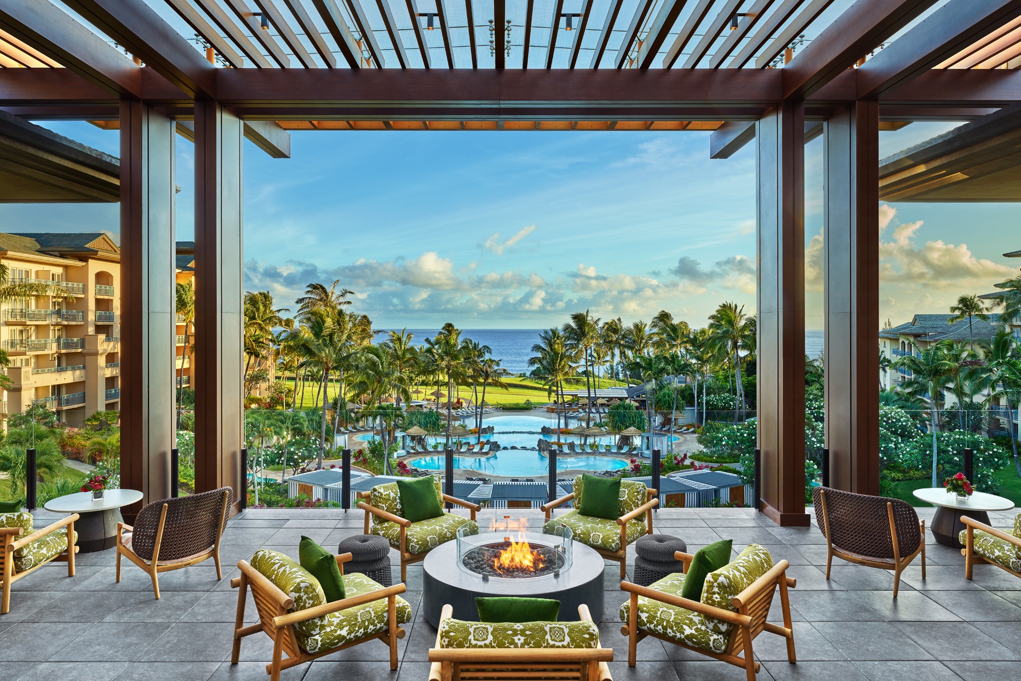 outdoor space at The Ritz-Carlton Maui, Kapalua