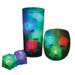 two cups containing light cubes 
