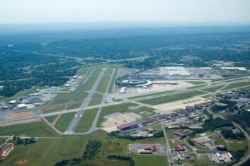 Aerial View of the Birmingham, Alabama Airport