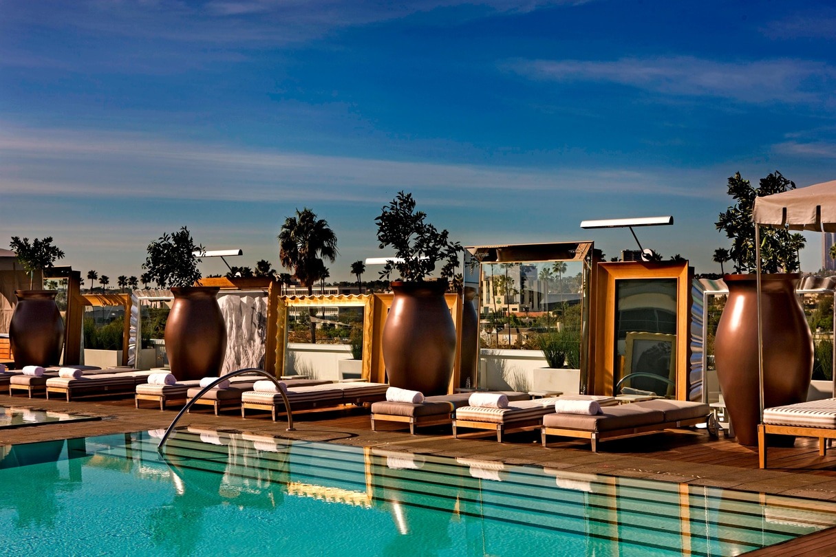 Altitude pool at SLS Hotel, A LuxuryCollection Hotel, Beverly Hills