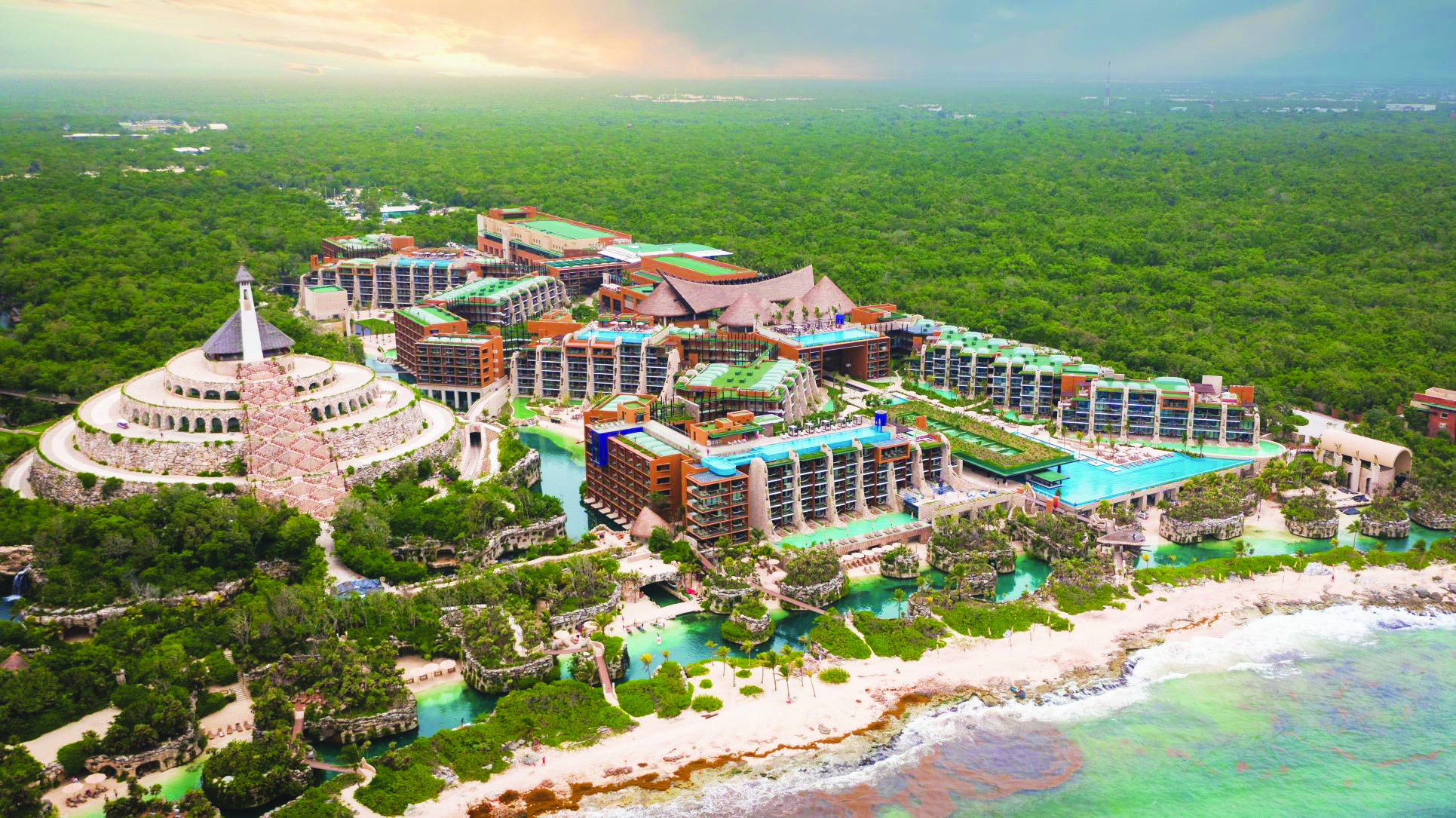 aerial view of Hotel Xcaret Mexico