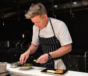 gordon ramsey in las vegas cooking food