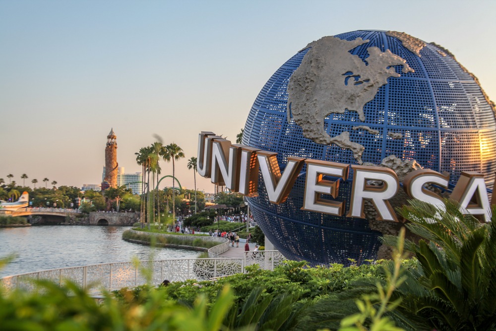 globe of earth at Universal Studios