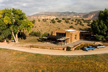 exterior of ghost ranch 