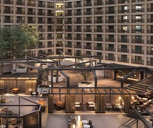 atrium of hyatt regency san francisco airport