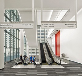 interior of moscone convention center 