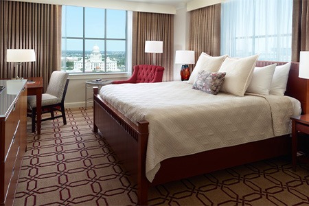 guest room in omni providence hotel