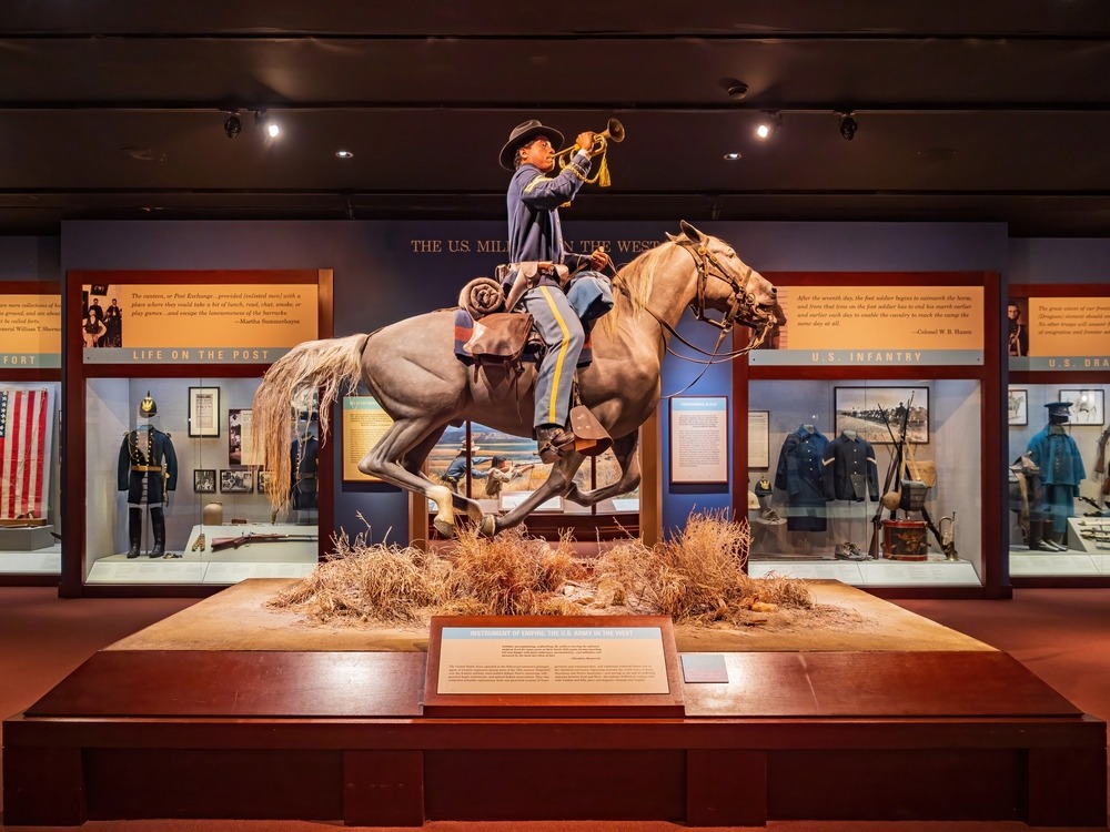 sculpture of man on horse in National Cowboy and Western Heritage Museum