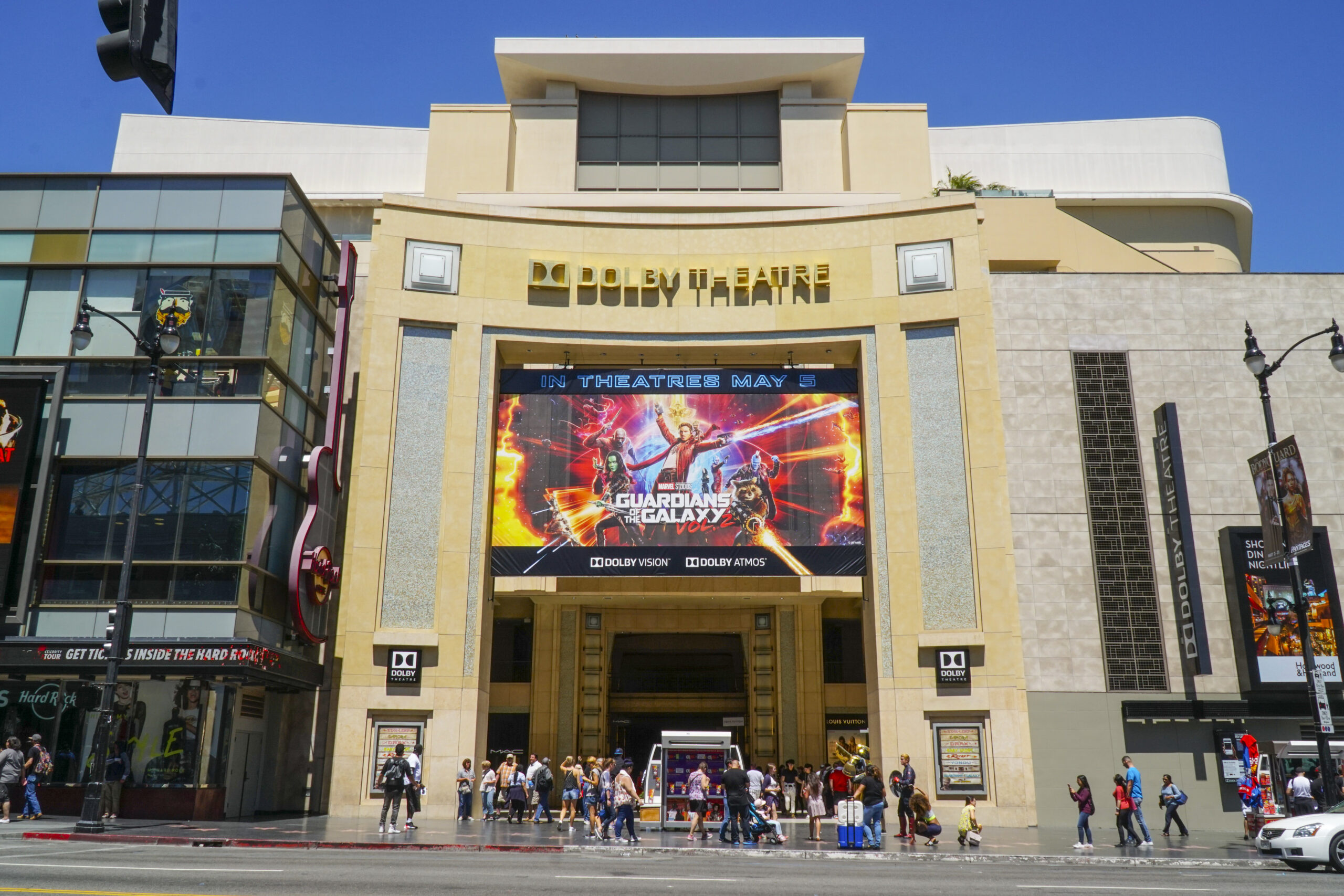 exterior of Dolby Theater in Los Angeles