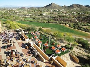 Aerial view of JW Marriott Tucson Starr Pass Resort & Spa's Ania Lawn