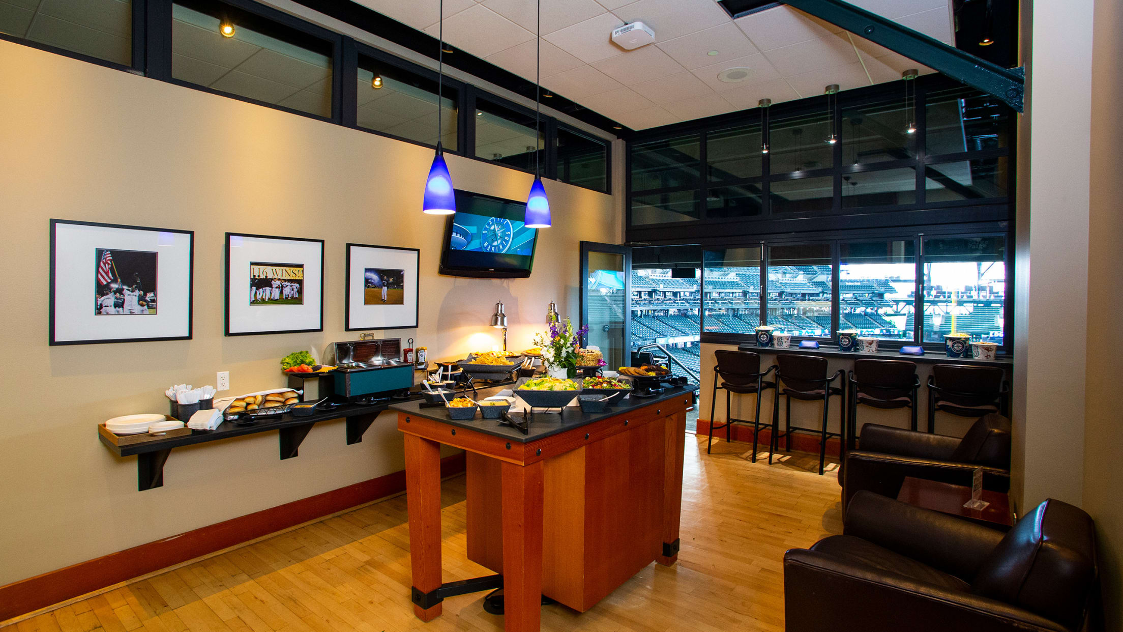 corporate suites interior at t mobile park in seattle