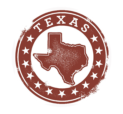 brown stamp of state of texas