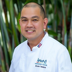 man wearing white chef shirt