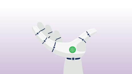 opened robotic hand
