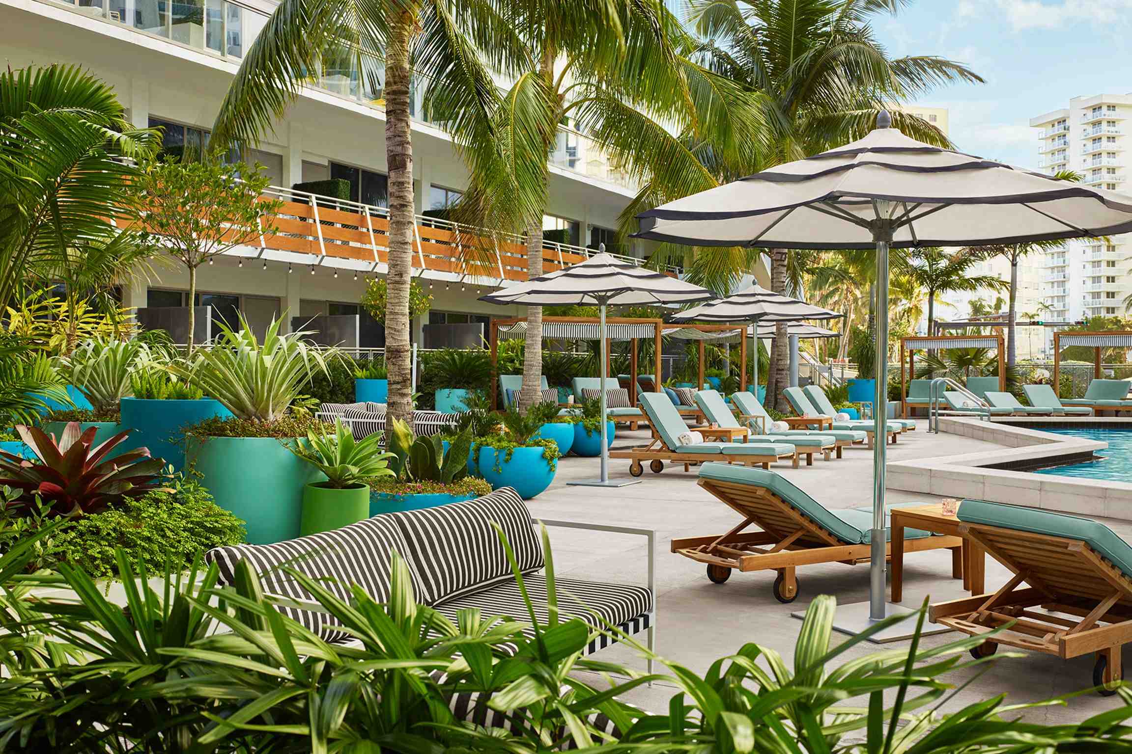 outdoor space at The Gates Hotel South Beach