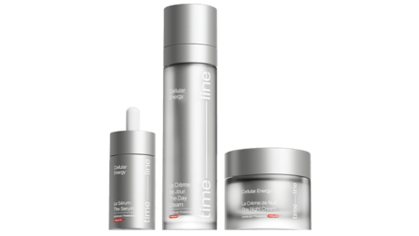 Time-line moisture cream in 3 silver containers