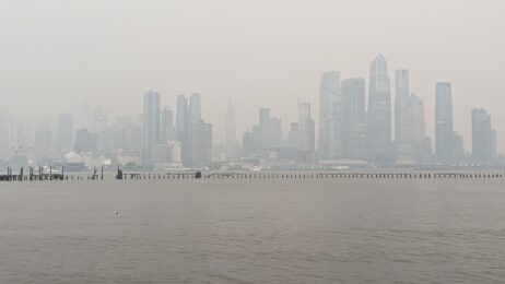 Wildfire haze descends on NYC