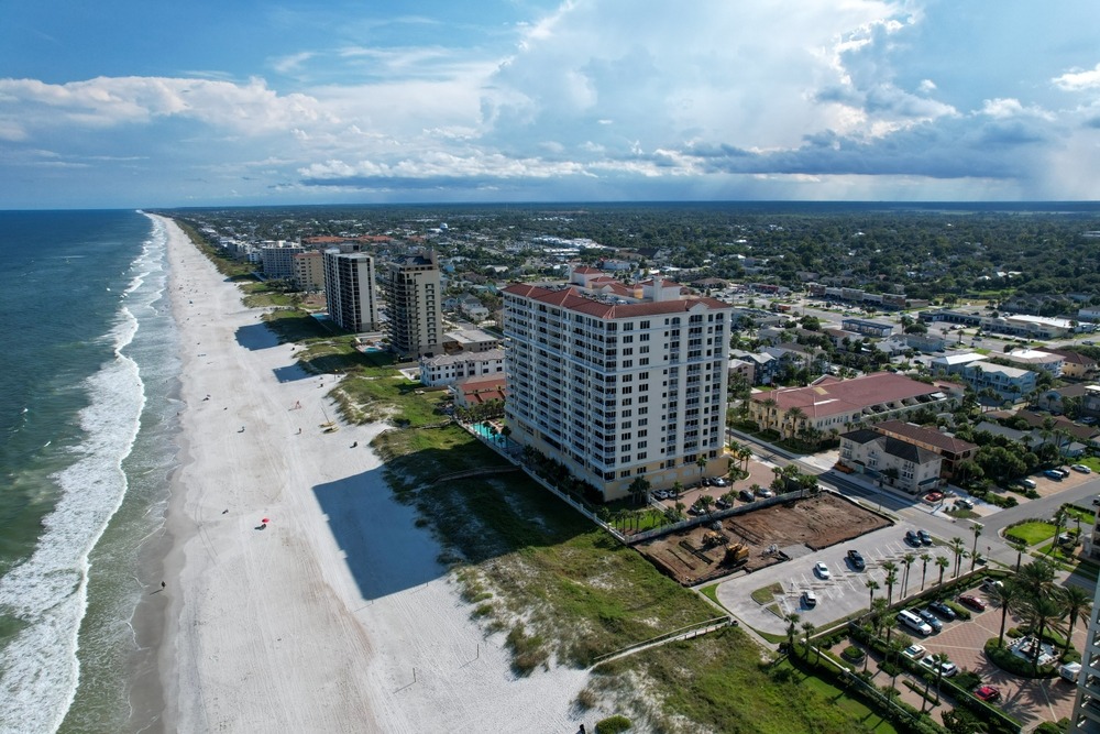 Aerial View from over Jacksonville Beach, Florida