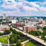 aerial view of city