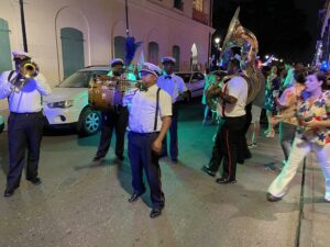 second line parade on street