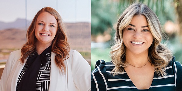 Headshots of Lydia Pierce (left) and Renee DiLiddo (right)