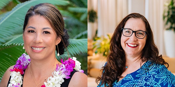 Headshots of Rainell Mano (left) and Susan Barnes (right)