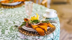 An example of Libby's event design: table setting
