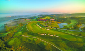 Aerial Image of Falling Rock at Nemacolin