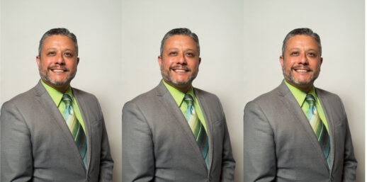 Three headshots of Robert Sanchez, CMP side by side
