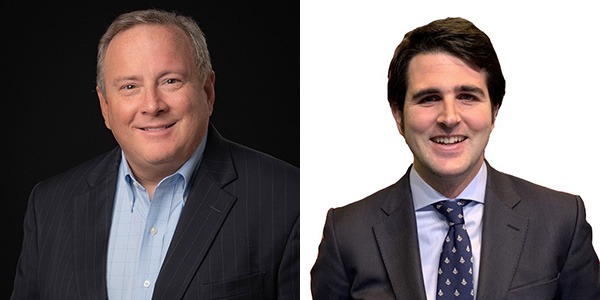 Headshots of Tom Riley (left) and Javier de Villanueva Baygual