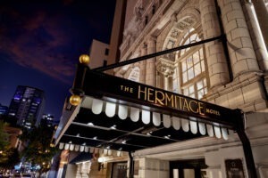 Hermitage Hotel Exterior Signage Courtesy of Forrest Perkins