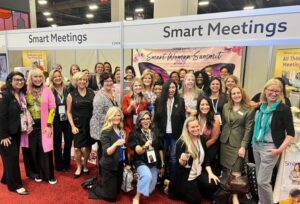 Group of Smart Women in Meetings winners in Smart Meetings booth