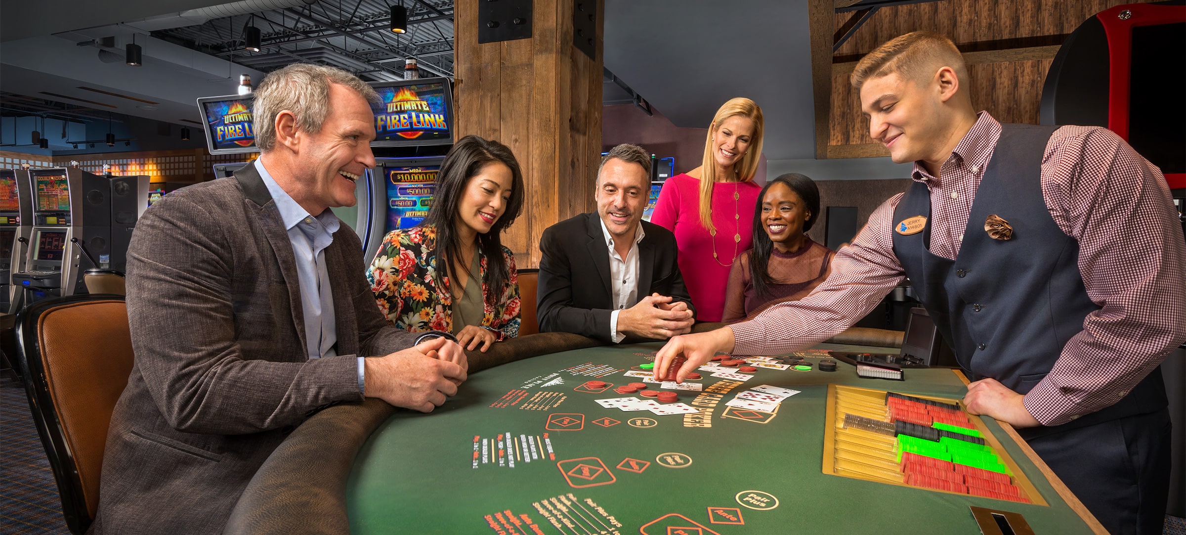 people playing blackjack