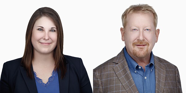 Side by side headshots of Tiffani Timbrook and Glenn Wentzel