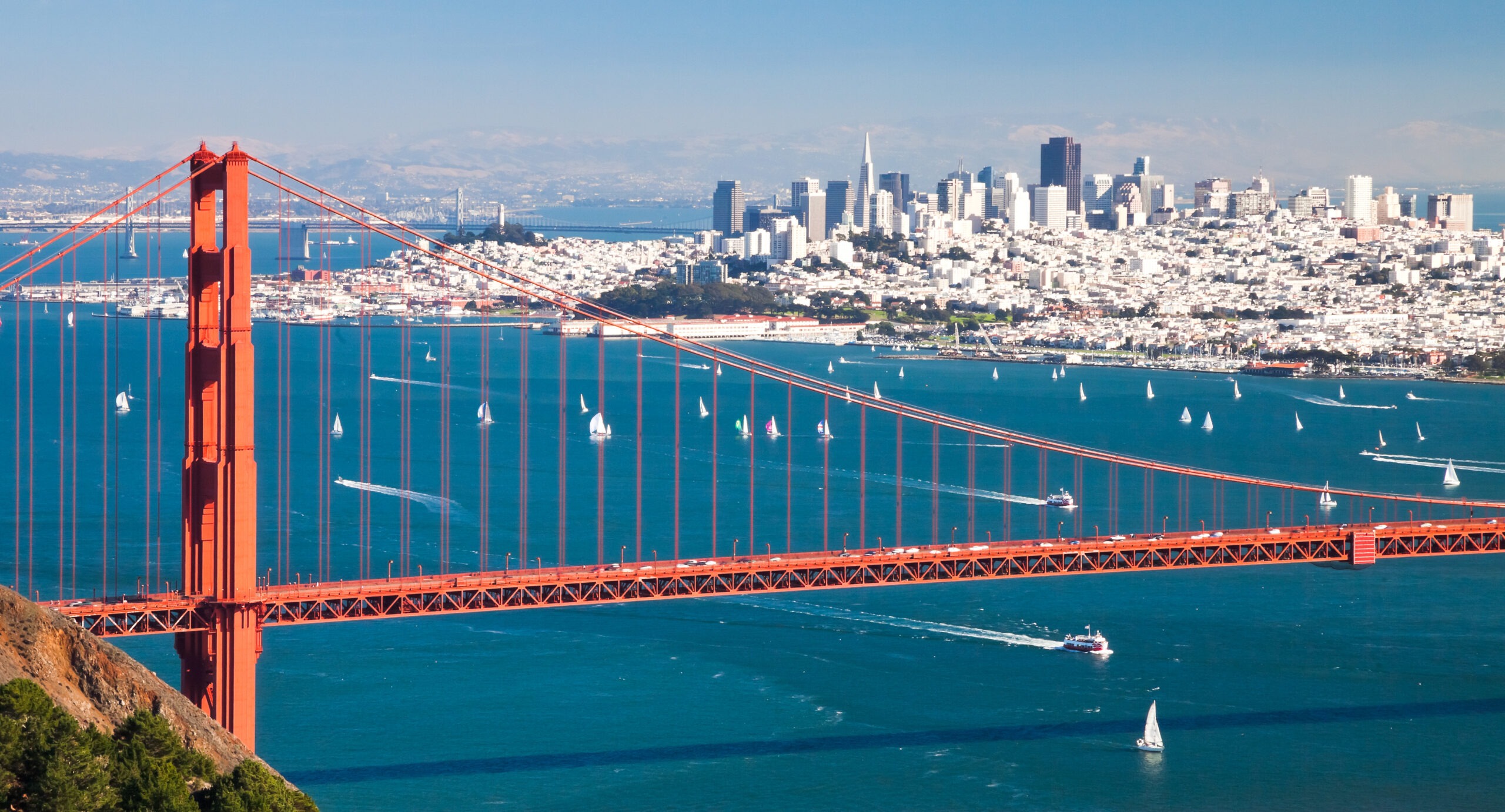 Golden Gate Bridge and San Francisco, California